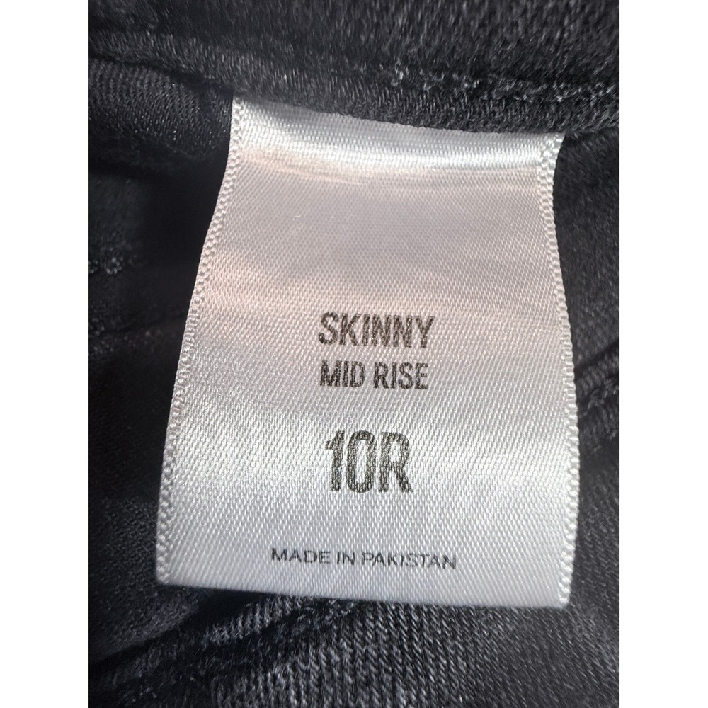 Express Womens Jeans 10R Black Skinny Mid Rise Stretch Denim 027200312 - Picture 7 of 13